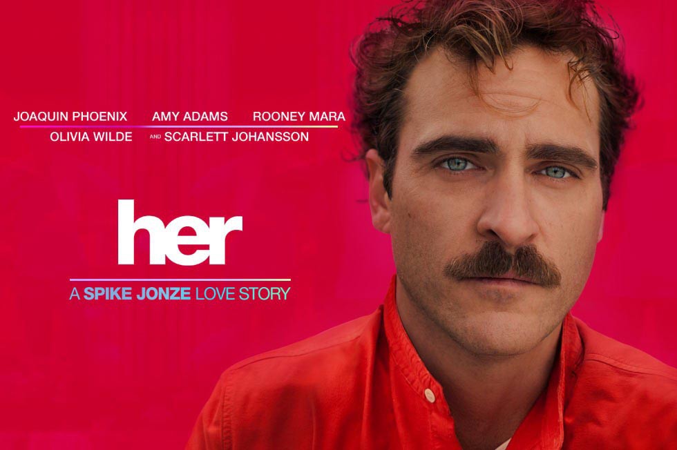 middle aged white male (Joaquin Phoenix) wearing red jacket.  He has green eyes and a mustache